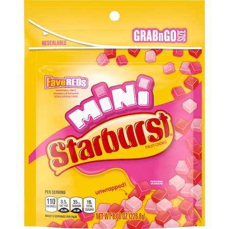 Starburst Starburst Minis Fave Reds 8 oz., PK8 384769